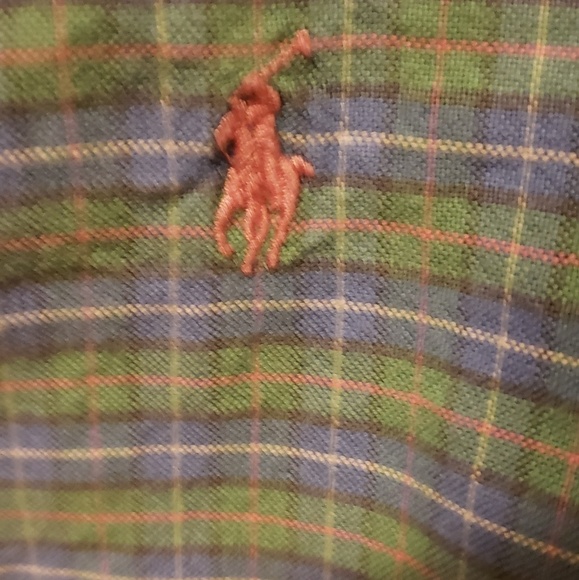 Polo Ralph Lauren Other - Ralph Lauren polo Green/blue L Custom fit